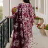 WhatsApp Image 2026-07-03 at 1.54.38 AM (2) White Maroon Floral Suit ( Unstitched Lawn Suit )