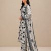 Monochrome Off-White and Black Printed Lawn