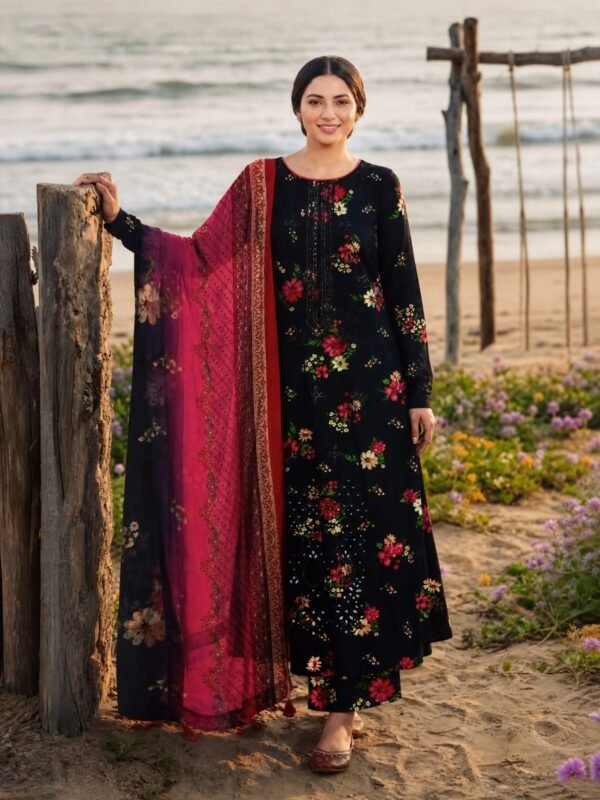 WhatsApp Image 2026-07-03 at 11.51.49 AM Black And Dark Pink Printed Lawn