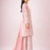 Baby Pink Printed Lawn 3 Piece Unstitched Suit with Chiffon Dupatta