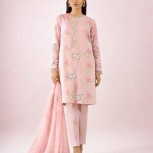 WhatsApp Image 2026-07-03 at 12.37.05 PM Baby Pink Printed Lawn 3 Piece Unstitched Suit with Chiffon Dupatta