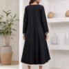 WhatsApp Image 2026-07-10 at 11.15.14 PM (1) Black Embroidered Cotton Flared Frock