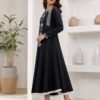 WhatsApp Image 2026-07-10 at 11.15.14 PM Black Embroidered Cotton Flared Frock