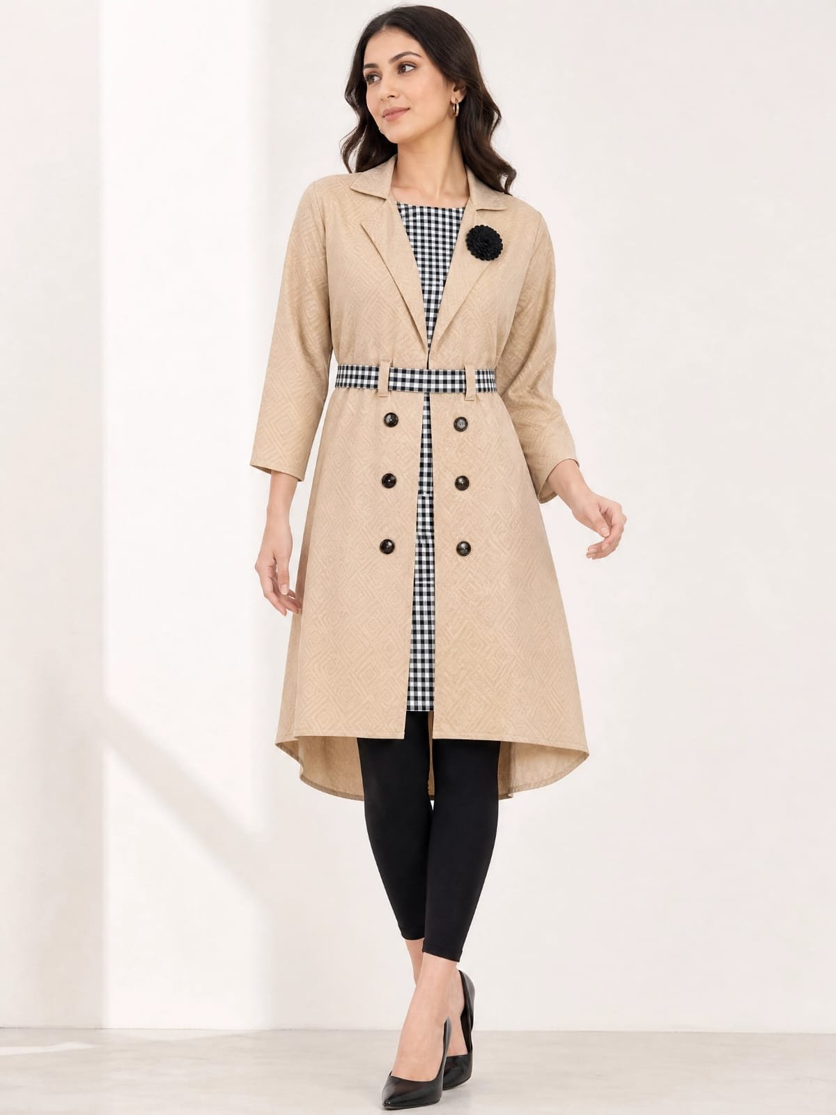 beige-textured-stitched-cotton-trench-style-kurta