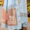 manrimal-suit-hemline-detail Luxury Sky Blue Embroidered 3 Piece Lawn Suit ( Unstitched )