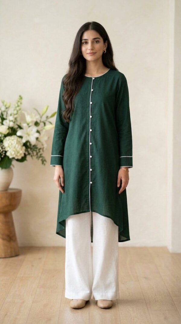 green kurti for women