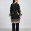 Black Embroidered Luxury Lawn Kurti with Trousers