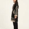 Black Embroidered Kurti and Trouser Set - Manrimal